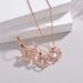 Women's Jewelry Hollow Rose Zircon Suit Female Light Luxury Niche Short High Quality Zircon_ipsvogv.com