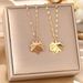 Korean Version Of New Concept Maple Leaf Titanium Steel Necklace For Women, Fresh Personality, Simple Lip Chain,_ipsvogv.com