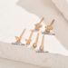 Minimalist Japanese Korean style women's butterfly with personalized inlaid zircon 6-piece set, cute and versatile_ipsvogv.com