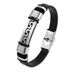 New hollow out ten thousand character Great Wall pattern jewelry men's trend genuine leather titanium steel bracelet_ipsvogv.com