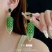 Genuine Gold Electroplated Silver Needle Zircon Oval With Exaggerated Personality And Design, Niche High-end Earrings_ipsvogv.com