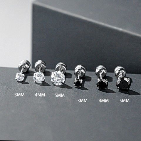 Handsome Earrings For Men, Trendy, Cool, High End, Personalized, Single Men's Titanium Steel Non Fading Couple Earrings,_ipsvogv.com