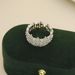 Flower Niche Design Female Ins, Cool Style, Inlaid With Hollowed Out Fashion Zircon Index Finger Ring, High-end Feel_ipsvogv.com