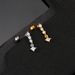 Unisex full diamond ear bone studs female screw twist ball zircon lip print love piercing ear studs cross border fashion earrings_ipsvogv.com