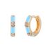 Women's Jewelry S925 Silver Needle Light Blue Earrings Earrings Female Love Geometric Sweet Style Drop Glue Enamel Earrings_ipsvogv.com