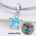 Women's Jewelry Luminous Ocean Style Shell Crab Dolphin Starfish Turtle Pendant Silver Plated DIY Jewelry Accessories Beads_ipsvogv.com