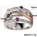 Cao Shi's Best-selling Hip-hop Style Accessories, Fashionable Geometric Lines With Multi-color Zircon Rings, Trendy_ipsvogv.com