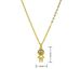 Mini Gold Plated Copper Pendant Necklace - Micro Inlaid Zircon For Kids, Trendy Niche Design For Girls & Boys_ipsvogv.com