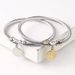New Steel Wire Benedict Round Tag Circle Pattern Bracelet_ipsvogv.com
