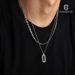 Double Layered Long Necklace, Men's Street Hip-hop Titanium Steel Accessory, Women's Niche Versatile Collarbone Chain_ipsvogv.com