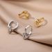 Women's Jewelry Heart Hollow Design Zircon Earrings Personality Simple Temperament Girls Earrings_ipsvogv.com