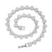 New heart-shaped diamond studded Cuban necklace, hip-hop style bracelet, trendy men's punk accessory_ipsvogv.com