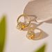 Light Luxury Metal Diamond Circle Ear Buckle Earrings French Simple Premium Geometric Earrings_ipsvogv.com