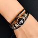Classic Simple Men's Leather Cord Bracelet Personalized Fashion Beaded Jewelry_ipsvogv.com