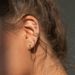 Unisex simple chain piercing ear bone studs for women double zircon screw mini ear studs popular earrings_ipsvogv.com