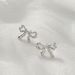 Korean Bowknot Earrings For Women, Elegant And Versatile, Exquisite Brass Studs With A High-end Feel, Ins Style_ipsvogv.com