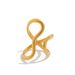 simple ins geometric smooth ring bracelet design sense irregular cross open joint ring_ipsvogv.com