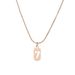 Titanium steel snake bone chain lucky square brand hollow number 7 necklace trendy female ins temperament wholesale collarbone chain new style_ipsvogv.com