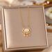 cat's Eye Stone Safety Lock Necklace Women's Ins Cool Breeze Light Luxury Net Red Collarbone Titanium Steel Neck_ipsvogv.com