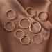 Instagram New Alloy Electroplated Leaf Circles Smooth Indentation 9-piece Set Ring For Women_ipsvogv.com