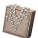 Women’s Jewelry Set Fashion Popular Wedding Photography Ladies Pearl Diamond/rhinestone Silver Necklace Earrings Bracelet Ladies Set_ipsvogv.com