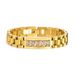Stainless Steel Vacuum Plating Fashion Curved Brand Watch Strap Bracelet Female Gold Bracelets_ipsvogv.com