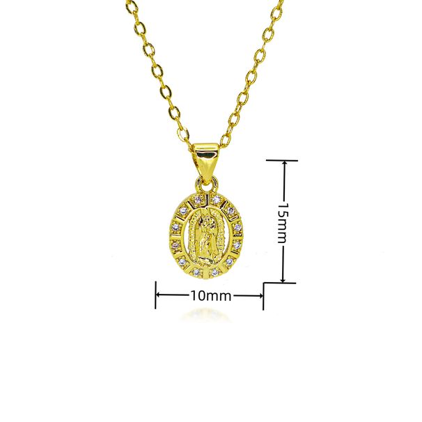 Light Luxury Retro Oval Glue Drop Multi Color Pendant Copper Plated Necklace Niche Design Small Fairy Clavicle Chain_ipsvogv.com