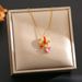 Small Niche Design, Light Luxury, Pink Diamond, Heart-shaped Tassel, Collarbone Chain, Sweet Cool Style, Exquisite_ipsvogv.com