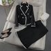 Women's Clothing tweed fishtail skirt suit fashionable temperament professional suit formal wear_ipsvogv.com