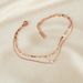Women's Jewelry Fashionable And Compact Double Layer Single Diamond Stainless Steel Jewelry Rose Gold Plated Women's Titanium Steel Bracelet_ipsvogv.com