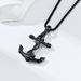 Titanium steel skull anchor necklace hiohip niche personality wear stainless steel pendant pendant_ipsvogv.com