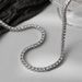 Hip Hop Cuban Necklace For Men And Women Single Row Inlaid Diamond Punk Versatile Personality Tennis Chain Jewelry_ipsvogv.com