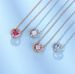 Element Style Crystal Round Smart Beating Heart Necklace Clavicle Chain_ipsvogv.com