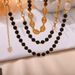 Maillard Style Personalized Niche Jewelry Natural Stone Bead Design Sense Titanium Steel Necklace OT Button Splicing_ipsvogv.com