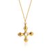 High End Fashion Necklace Real Gold Niche Personality Light Luxury Gemstone Cross Necklace For Women_ipsvogv.com