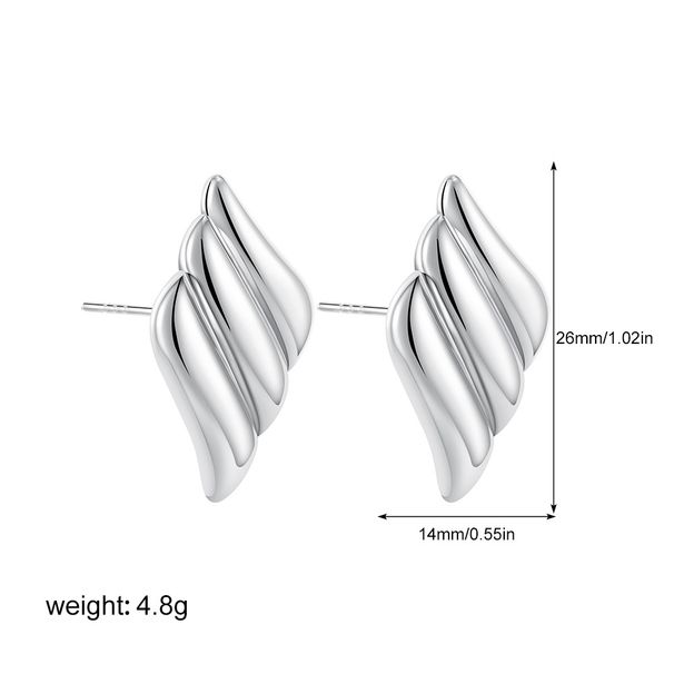 Women’s Jewelry Set Fashion Hot Selling New Products Angel Wings Big Earrings Siren Sea Monster Style Gold Polished Exaggerated Earrings_ipsvogv.com