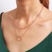Jewelry Double-layer Hollowed Out Minimalist Small Round Bead Chain Style Metal Ring Pdant Collarbone Necklace For_ipsvogv.com