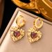 Titanium Steel Pleated Heart-shaped High-end Feel, With Fashionable Temperament, Earrings For Women_ipsvogv.com