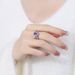 Live Streaming Hot Picking Color Treasure Zircon Women's Copper Material Polishing High Quality Index Finger Ring_ipsvogv.com