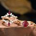 Hot Selling Pigeon Blood Ring, Female Sun Flower Dan Shape, 2-carat Red Mozambique Ring_ipsvogv.com