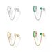 Women's Jewelry Fashion All Match Single Row Diamond Earrings Ins Tassel Personality Earrings Ear Buckles Female Trendy Earrings_ipsvogv.com