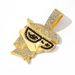Hip Hop Cartoon Character Dexter Glasses Avatar Pendant Cool Hip-hop Cuban Necklace Accessories_ipsvogv.com