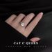 2 Carat Ring Ring Female Niche Design Fashion Personality Light Luxury Net Red Live Broadcast Moissanite Open Temperament_ipsvogv.com