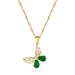 【 Titanium Steel 】 Sky Butterfly Necklace Earring Set Light Luxury Micro Inlay Personalized Temperament Banquet Earrings_ipsvogv.com