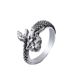 Unisex Jewelry Fashion Retro Old Ring Mermaid Niche Opening Adjustment Design Hip Hop Ring Unisex Hand Jewelry_ipsvogv.com