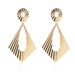 Unisex Niche Earrings Alloy Hollow Oblique Four Sided Long Earrings Simple Earrings_ipsvogv.com