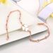 Women’s Jewelry Set Fashion Fashion and simple heart shaped lucky clover earrings and bracelet set Rose gold electroplating_ipsvogv.com