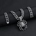 Personalized Design Alien Spider Pendant Hip Hop Full Diamond 3D Cuban Chain Necklace Jewelry_ipsvogv.com
