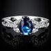 Sanjie Jewelry's New Inlaid Blue Accessory Zircon Ring_ipsvogv.com