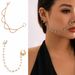 Jewelry minimalist and elegant, pearl tassels without perforations, accessories, iron chains, tassels,_ipsvogv.com